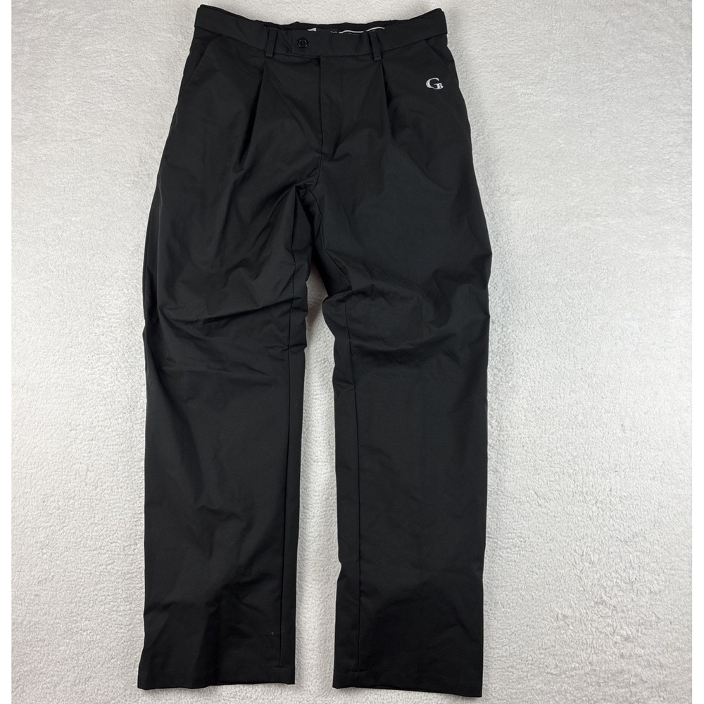 GALWAY BAY Mens Rain Golf Pants Size 34/32 Black Waterproof Thermal Fleece Lined